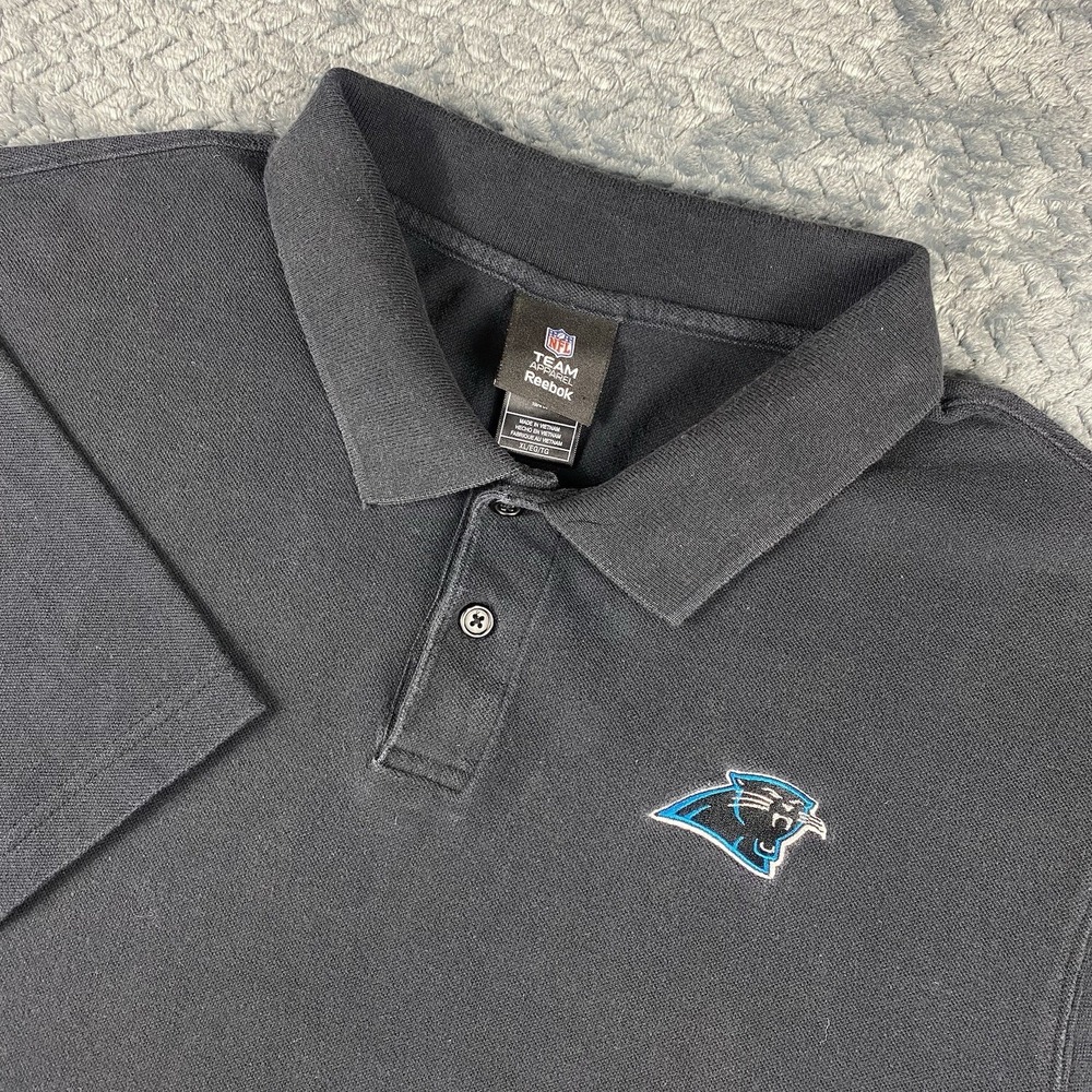 Carolina Panthers Vintage Reebok NFL Polo Shirt Size XL Y2K